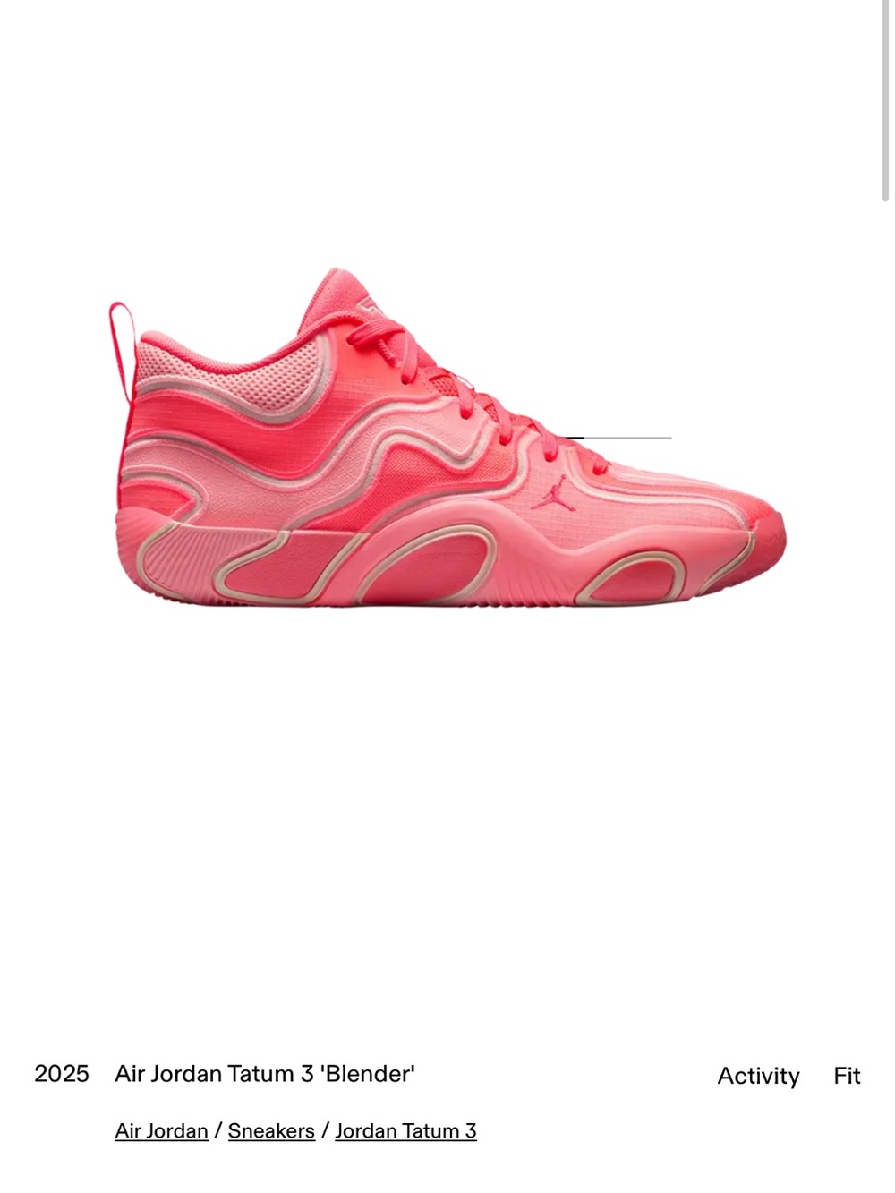 Jordan Tatum 3 'Blender' Pink Women's Sneakers